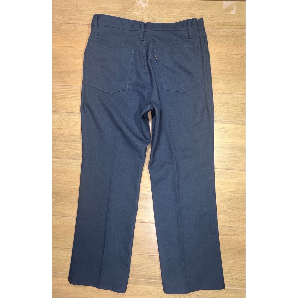 Vintage Levis Sta-Prest Action Slacks Navy Blue 698M 04 92 Mens Trousers 36x30